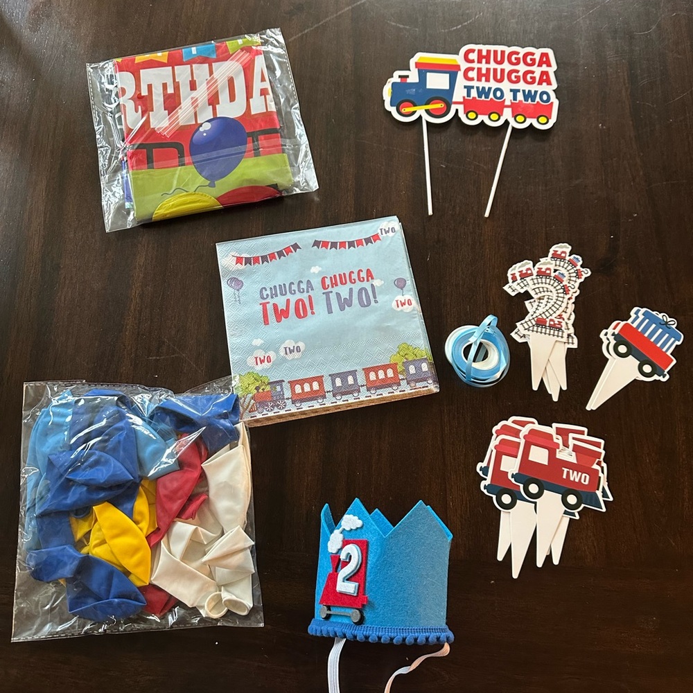 Train Themed Birthday Party Supplies